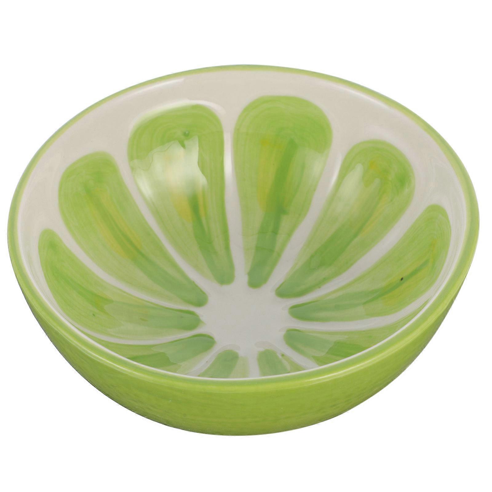Adorable Kids Bowl Cartoon Fruit Design Ceramic Food Serving Home Use 1Pc