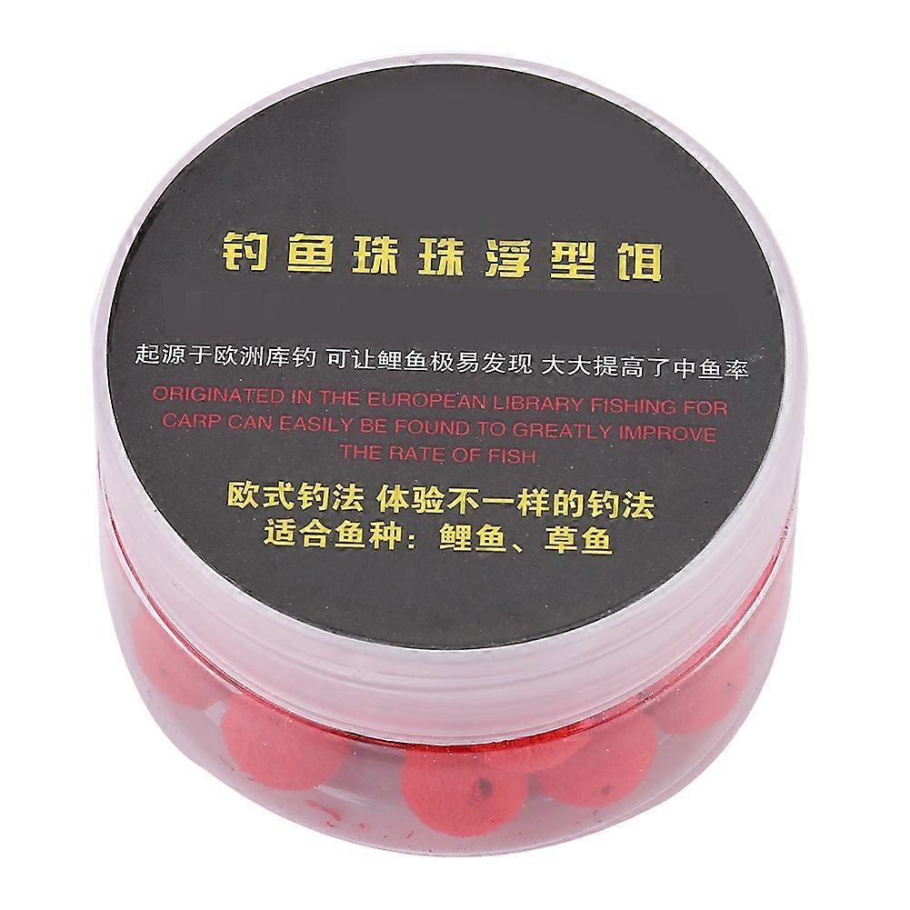 30pcs Soft Foam Floating Carp Angelköder (Rot 10mm)