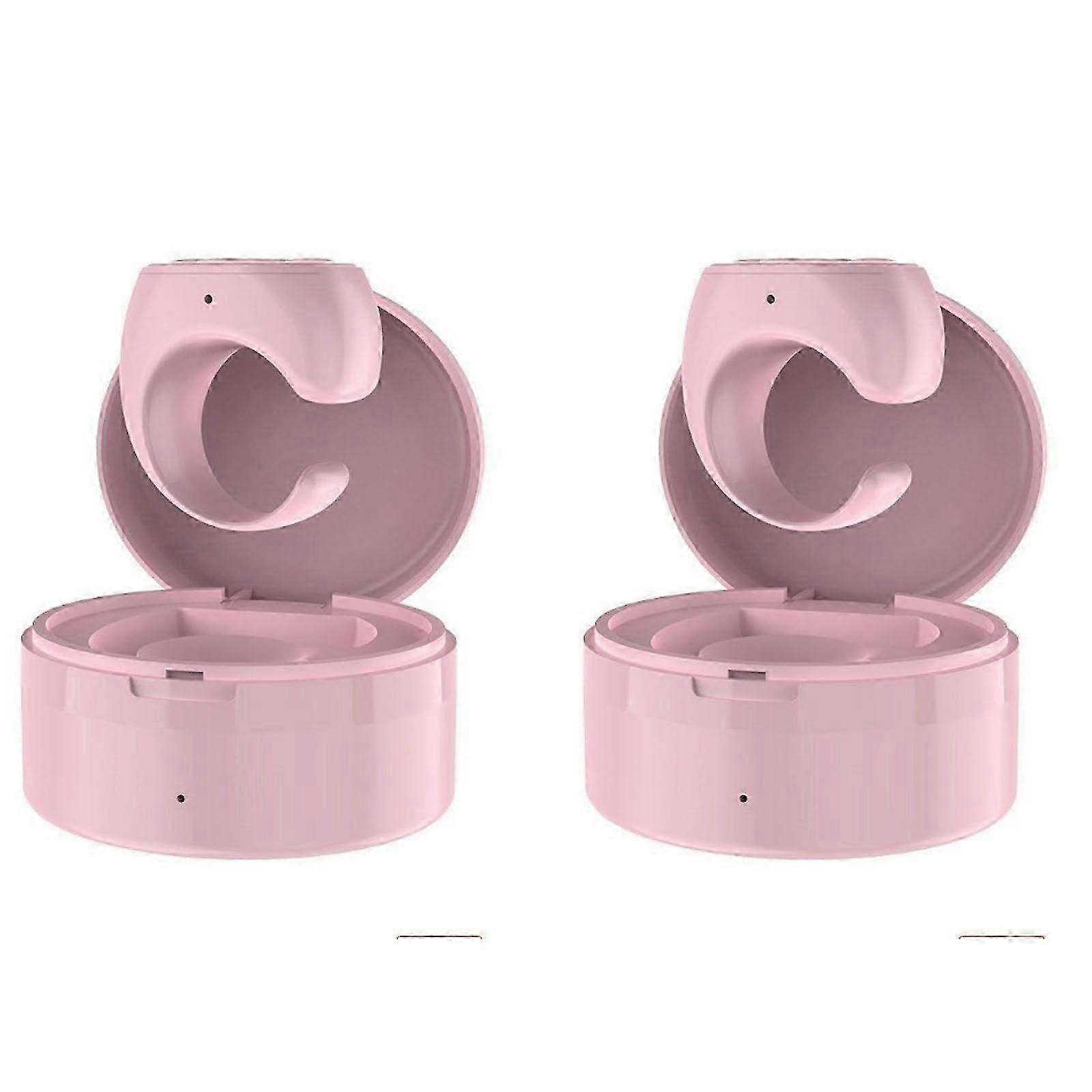 Wireless Bluetooth Hands-Free Remote Video Shutter and Finger Scroller for Phones and Tablets (2PC Pink)