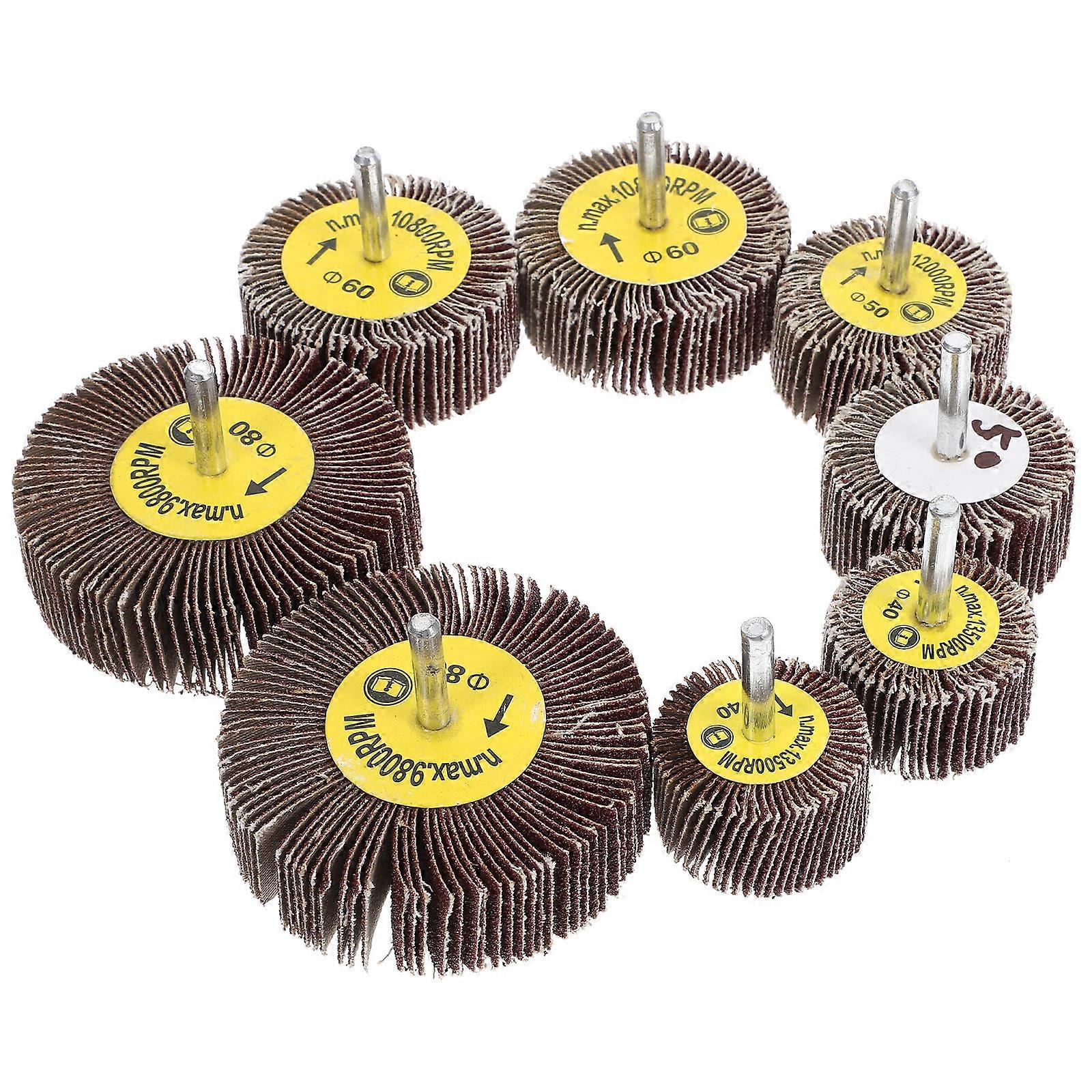 Grinding Discs Abrasive Flap Wheel Sander 8Pcs Abrasive Handyman In Workshop
