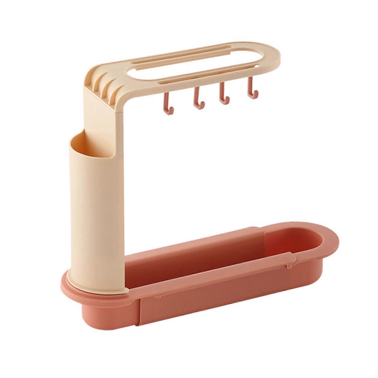 Innovative Sink Storage Solution, Adjustable Sink Organizer for Kitchen and Bathroom, Sink Drainer for Drying Fruits Pots Glasses, Non-Slip Design