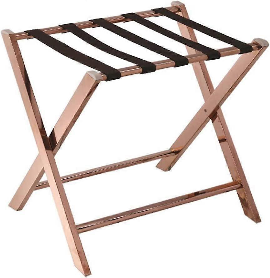 Foldable luggage rack for guest rooms, collapsible suitcase stand, metal, durable (Color: B, Size: 52 B 60X45X54.5CM)