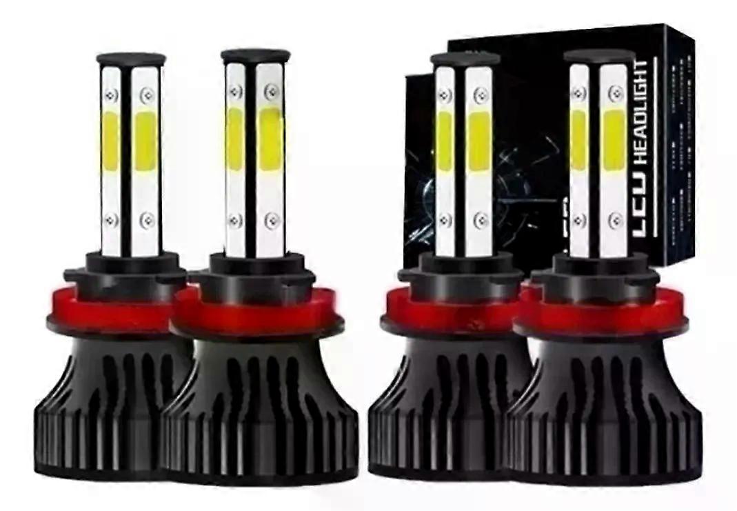 H9 H11 Kit De Focos Led De 4 Lados 11000lm Para Chevrolet