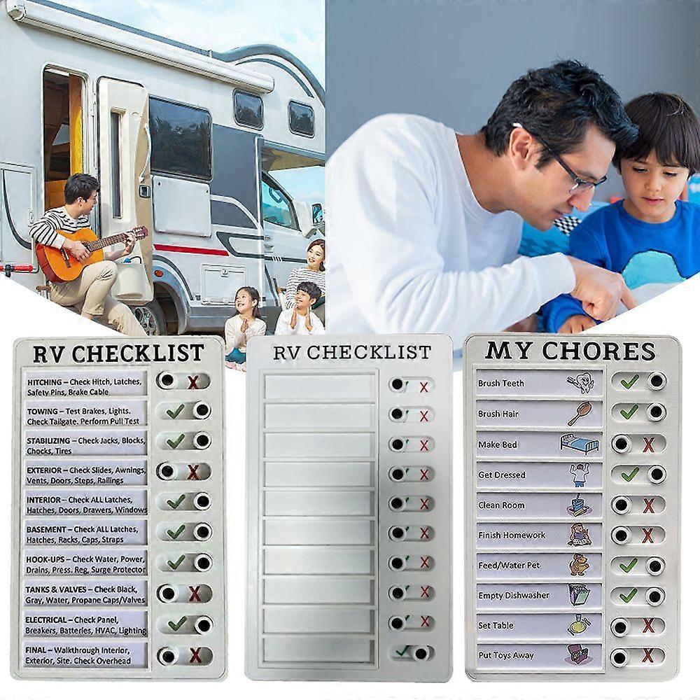 Multi-Purpose Memo Checklist To-Do-List Pad 5''X8'' Adjustable My Chores Checkli
