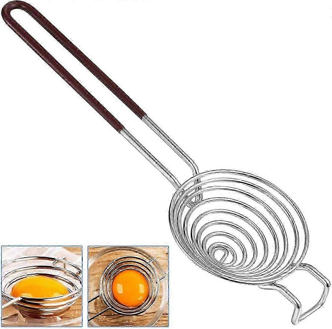 Protein Separator Stainless Steel Egg Yolk Separator Divider Filter Kitchen Aid Baking Tool