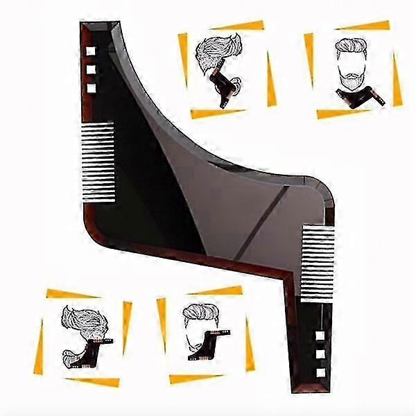 Durable beard styling tool with beard comb in black