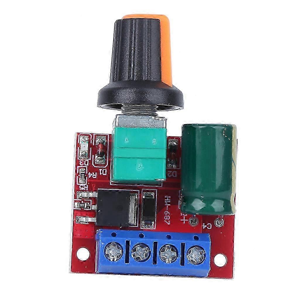 2Pcs Adjustable PWM Speed Controller for Mini DC Motors 4.5V-28V 5A Driver Switch LED Module