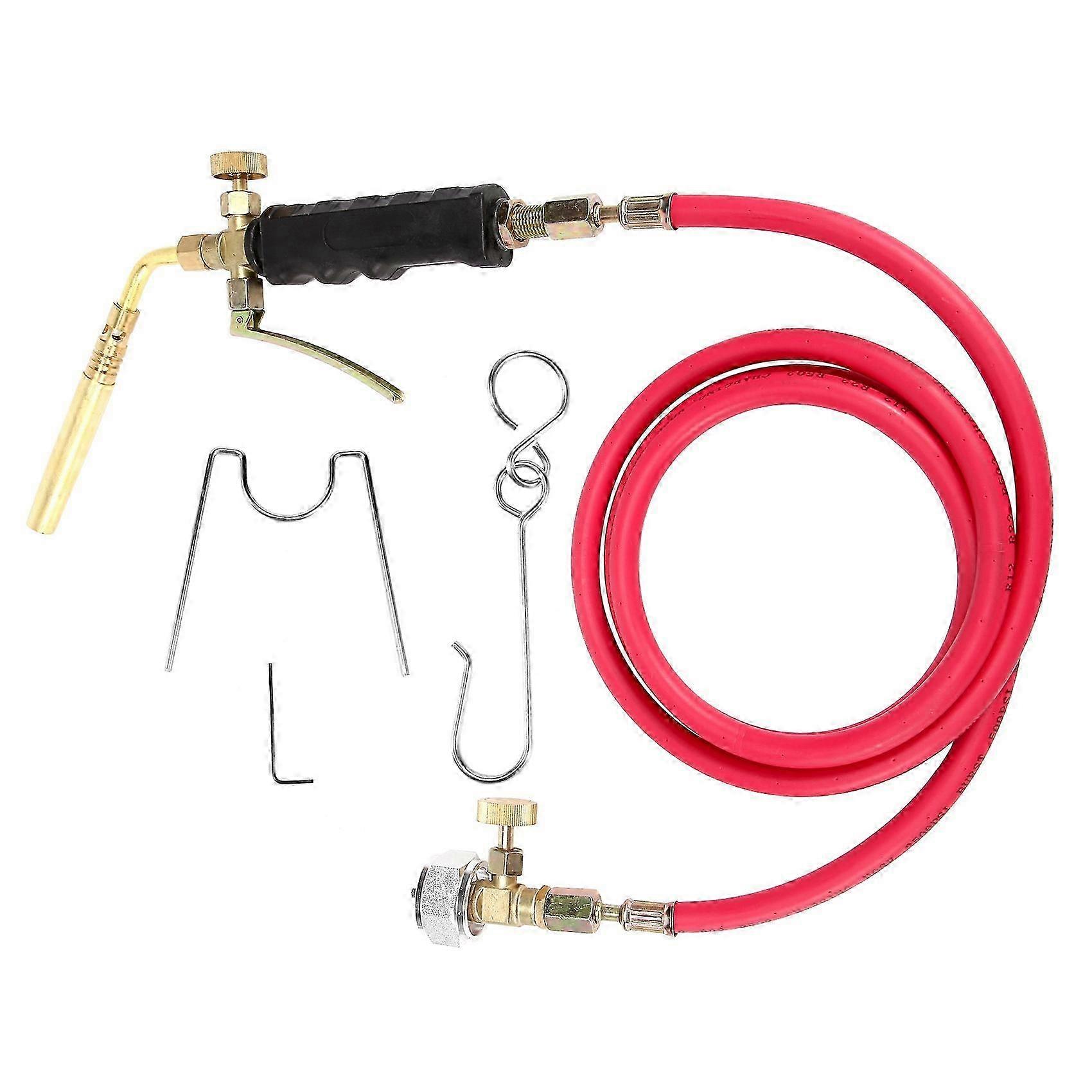 Suitable for Brazing Welding Torch with 1.6M Hose for MAPP Propane Soldering-JC