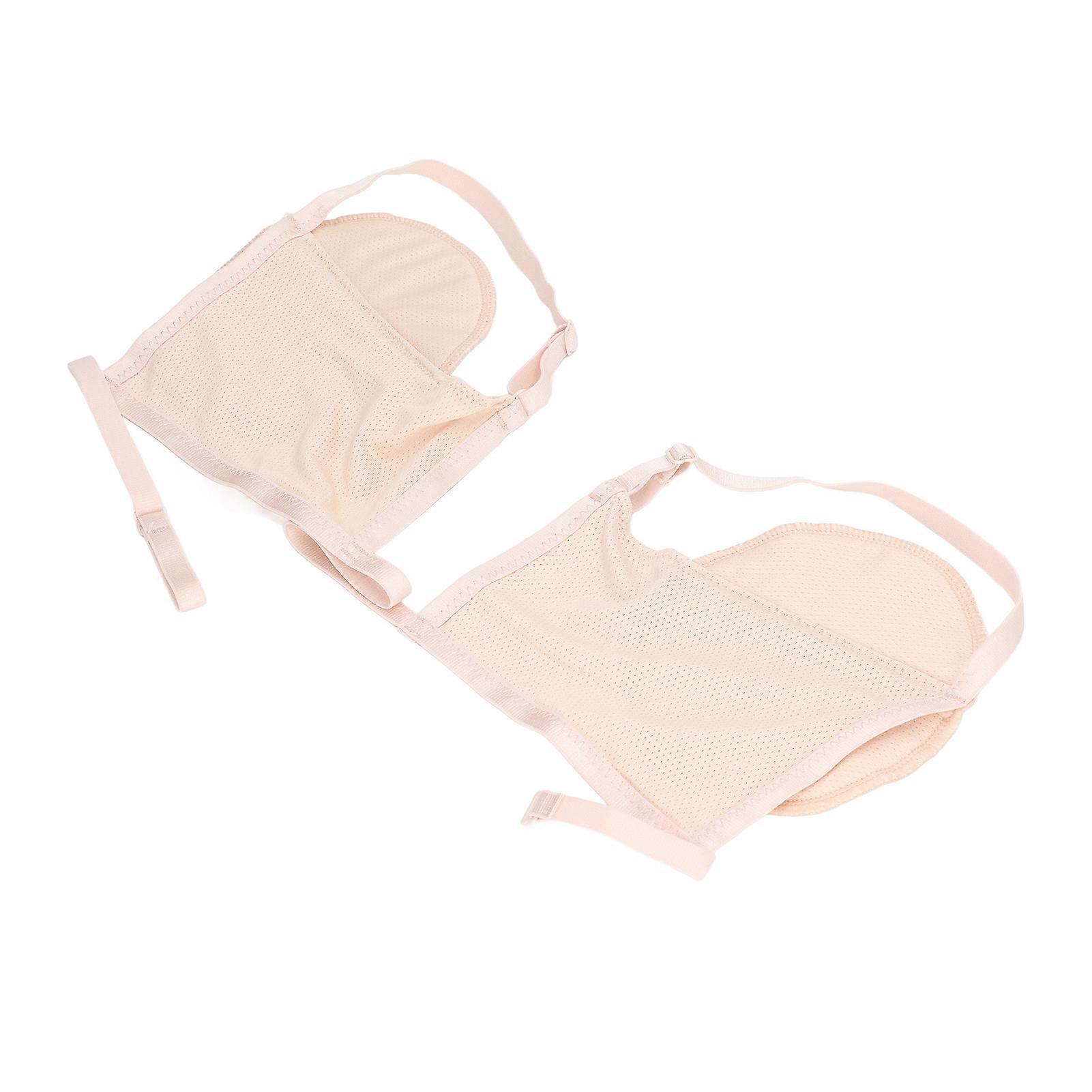 Underarm Sweat Pad Reusable Sweat Absorbent Comfortable Adjustable Armpit Pad Beige 