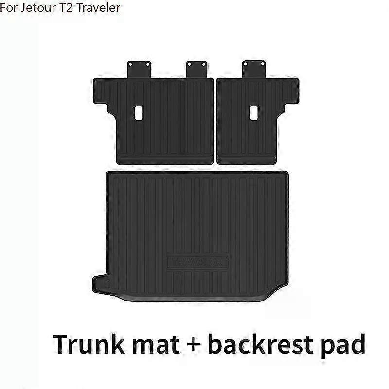 Floor Mats and Trunk Mats for a Certain Brand Vehicle, All Weather Front Rear Cargo Liner Mat, Waterproof Anti-Slip Accessories