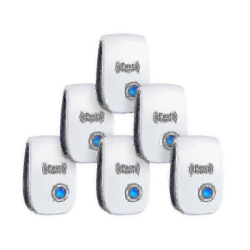 6 Pack Electronic Rat Repeller Ultrasonic Mosquito Repeller Cockroach Repeller