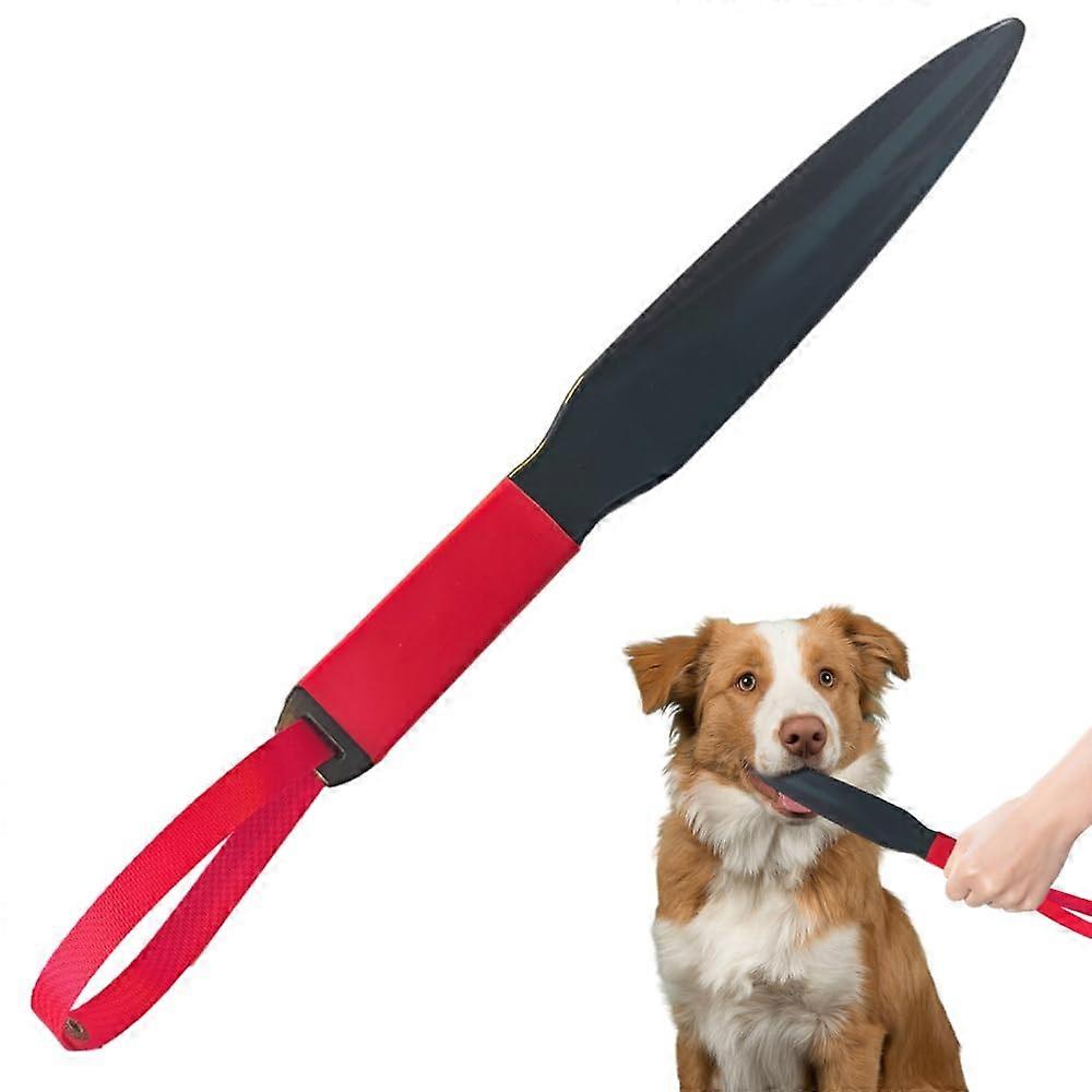 Dog Chew Toys Strong Nylon with Hanging Rope for Medium Large Dogs Training Red Handle
