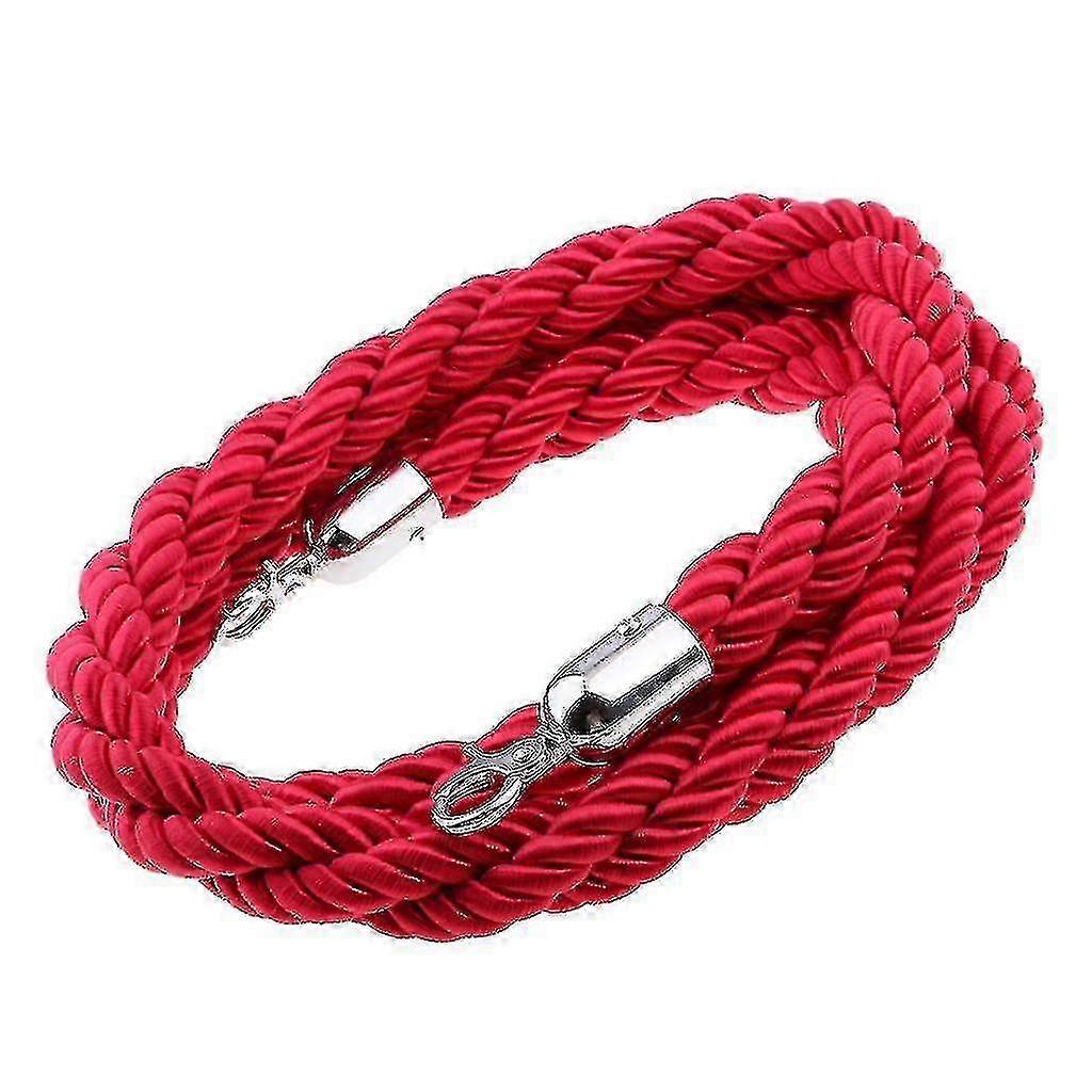 Crowd Control Stanchion Queue Twisted Rope with Hooks