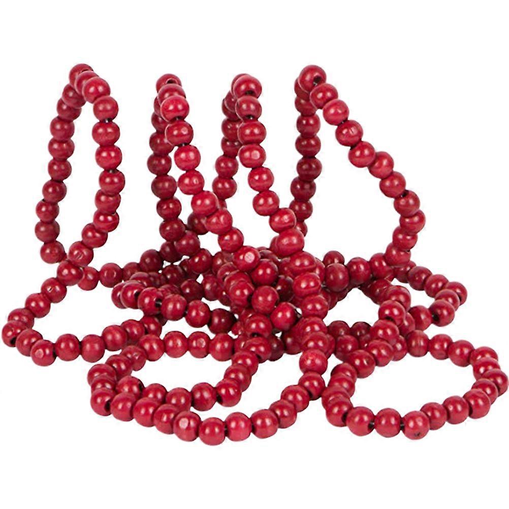 Tree Decorations Hanging Beads Dark Red 40x0.6x0.6cm White Coral Decorative Christmas Tree Accessories 1 String