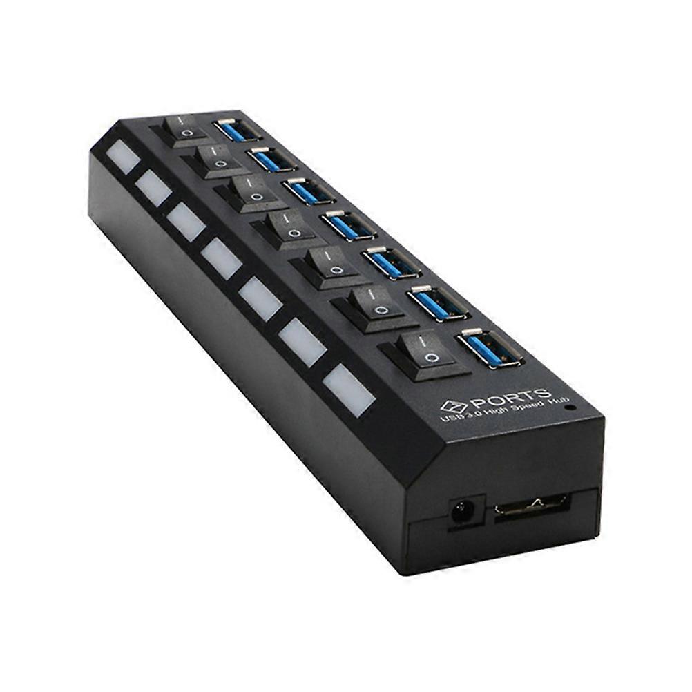 Usb Multiple Port For Data Transfer Control 16.00X3.50X2.00Cm Black 1Pcs