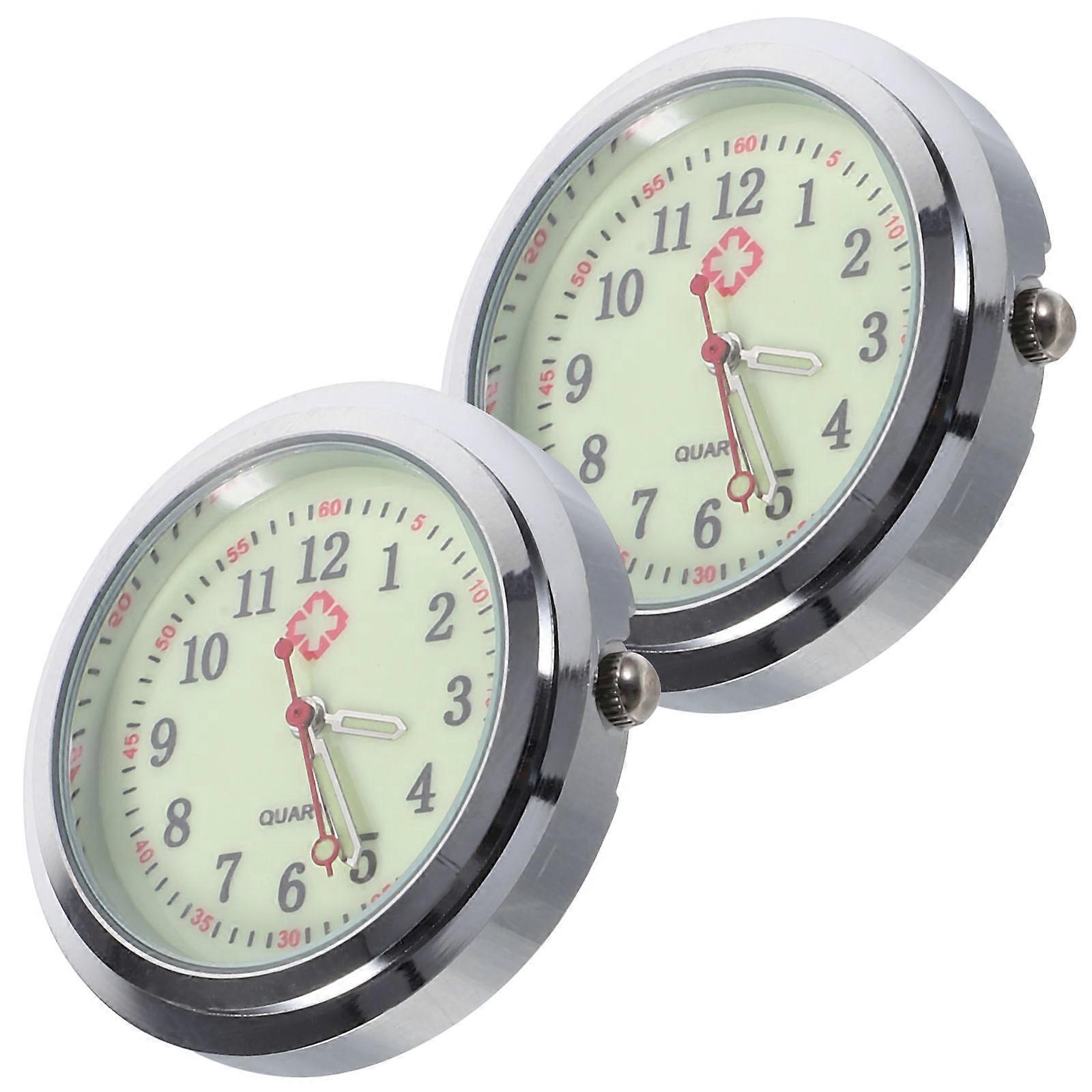 2pcs Creative Quartz Pocket Watch Dial Practical Nurse Pocket Watch Dial