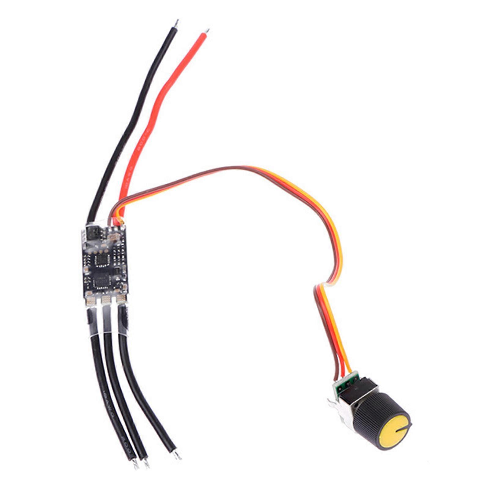 7-26V Three Phase Brushless Motor Driver Speed Controller Regulator with Potentiometer 20A Motor Drive Board for 2-6S