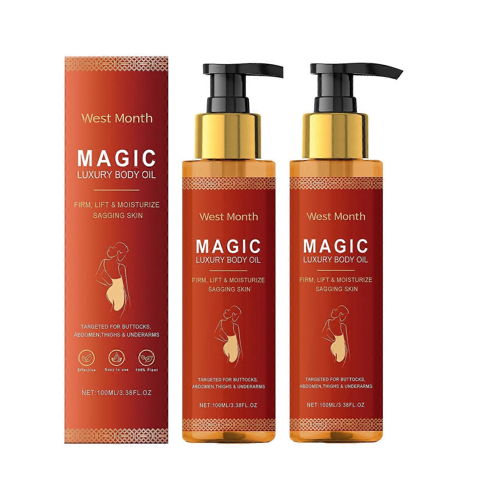 1-3τμχ Magic Body Oil, 100ml Έλαια Σώματος - Γεμίζει, Συσφίγγει, Συσφίγγει Και Ενυδατώνει Χαλάρωση Δέρματος, Βραχιόνων, Στήθους, Μηρών Και Όγκων, Κατάλληλο Για Χρήση Σε Όλο Το Σώμα