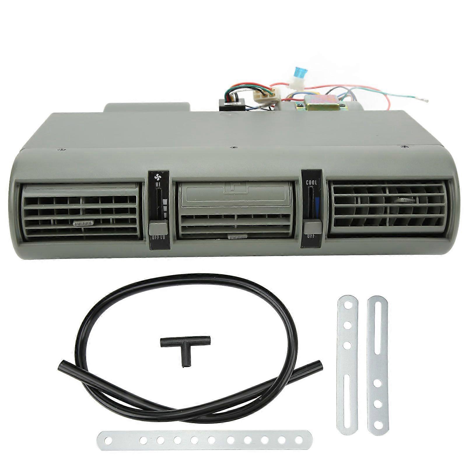 24V Air Conditioning Evaporator Assembly 4 Speed Wind Direction Temperature Adjustment for Bus Truck RV Camper