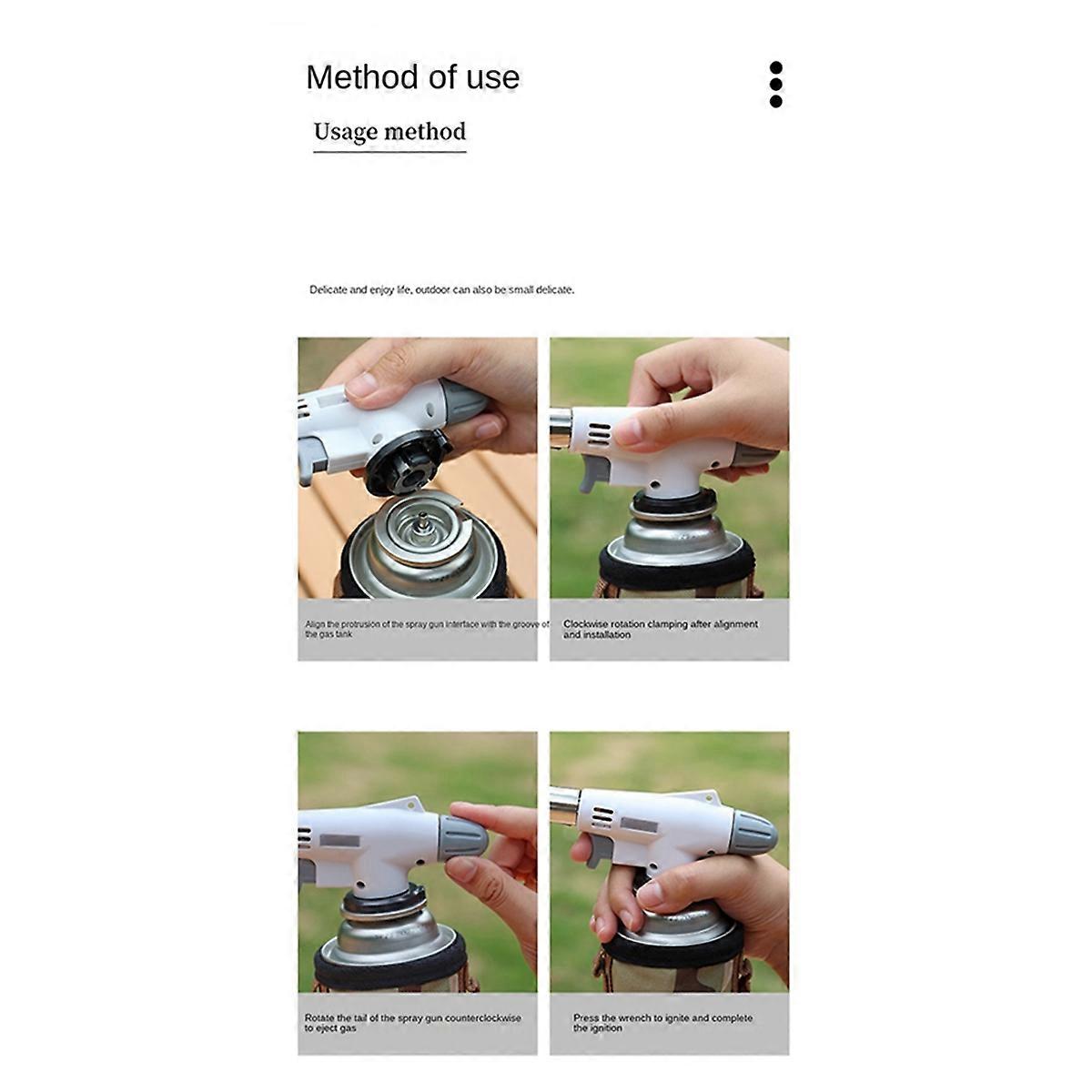 Outdoor Barbecue Automatic Igniter Multi-Function Flamethrower