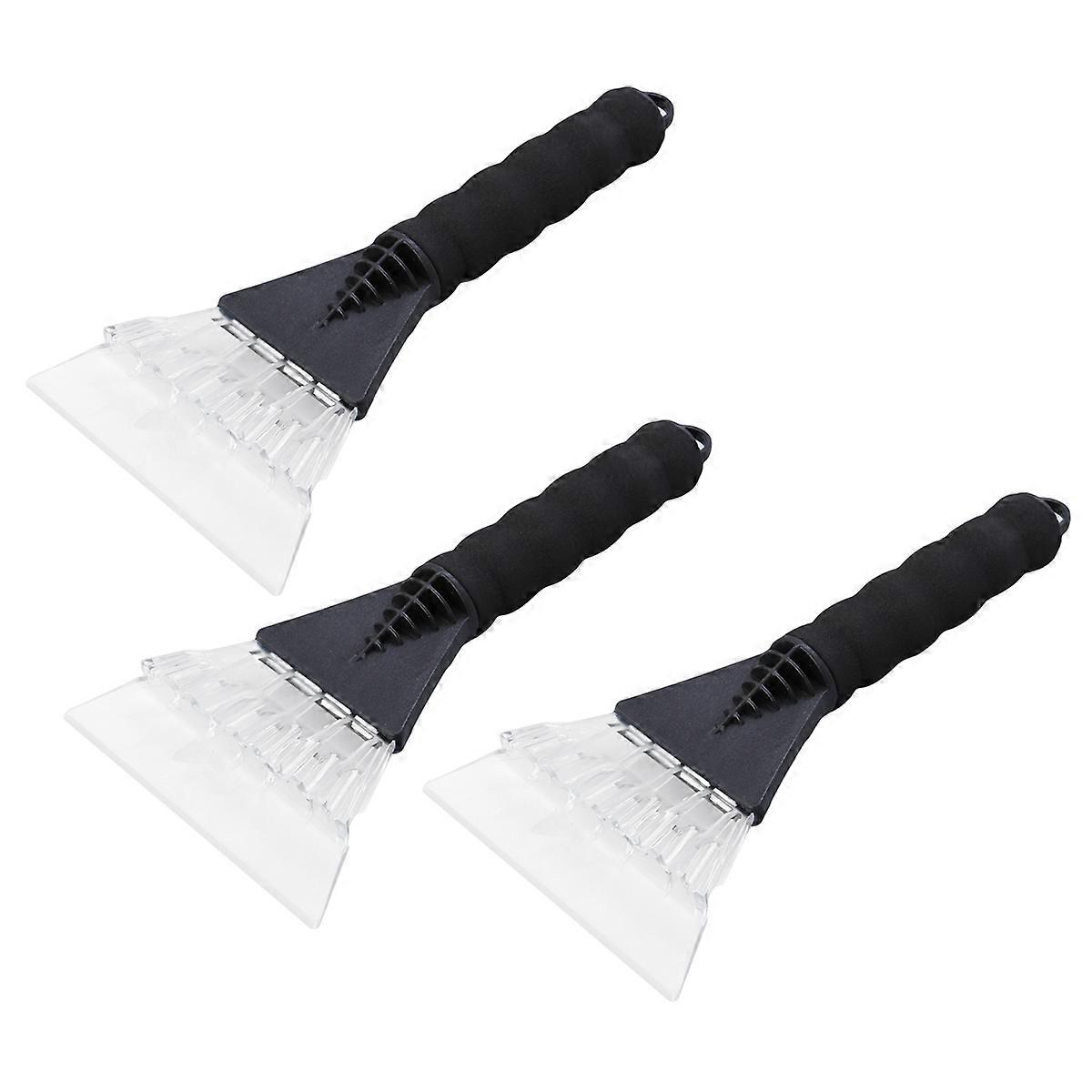 Windshield Deicer Deicing Snow Black 33x13x3cm For Drivers 3Pcs