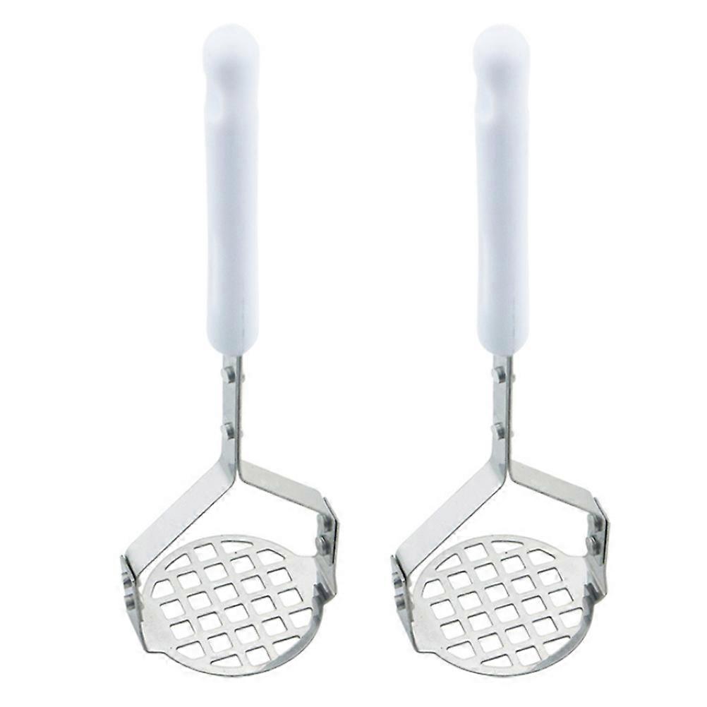 Potato Crusher Tool Hollow Design Manual Pressing for Sweet Potatoes and Squash 17.5*5.2 CM 2Set