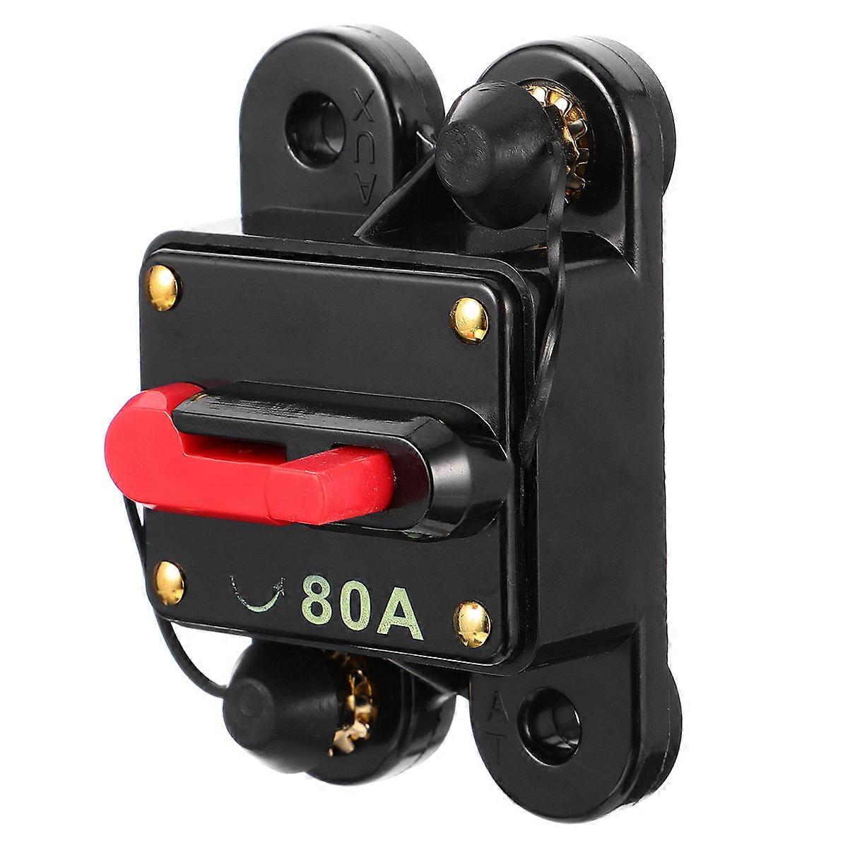 Automatic Circuit Breaker for Car Audio – Resettable Power Supply Fuse Holder with Switch for Automotive Use