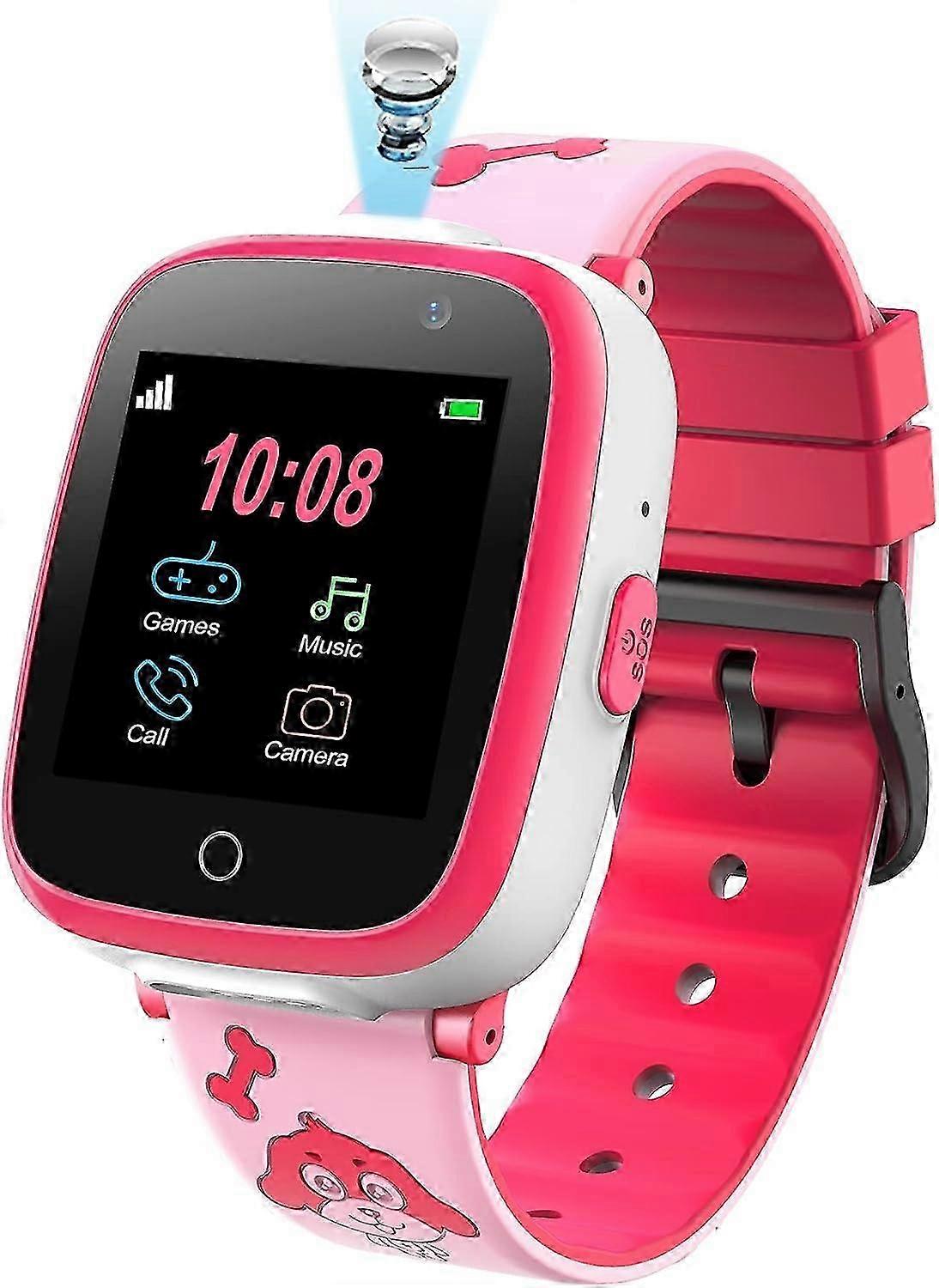 Children's Smart Watch with Touch Screen - Mobile Phone Compatible with Games, Music Player, and Alarm Clock Features