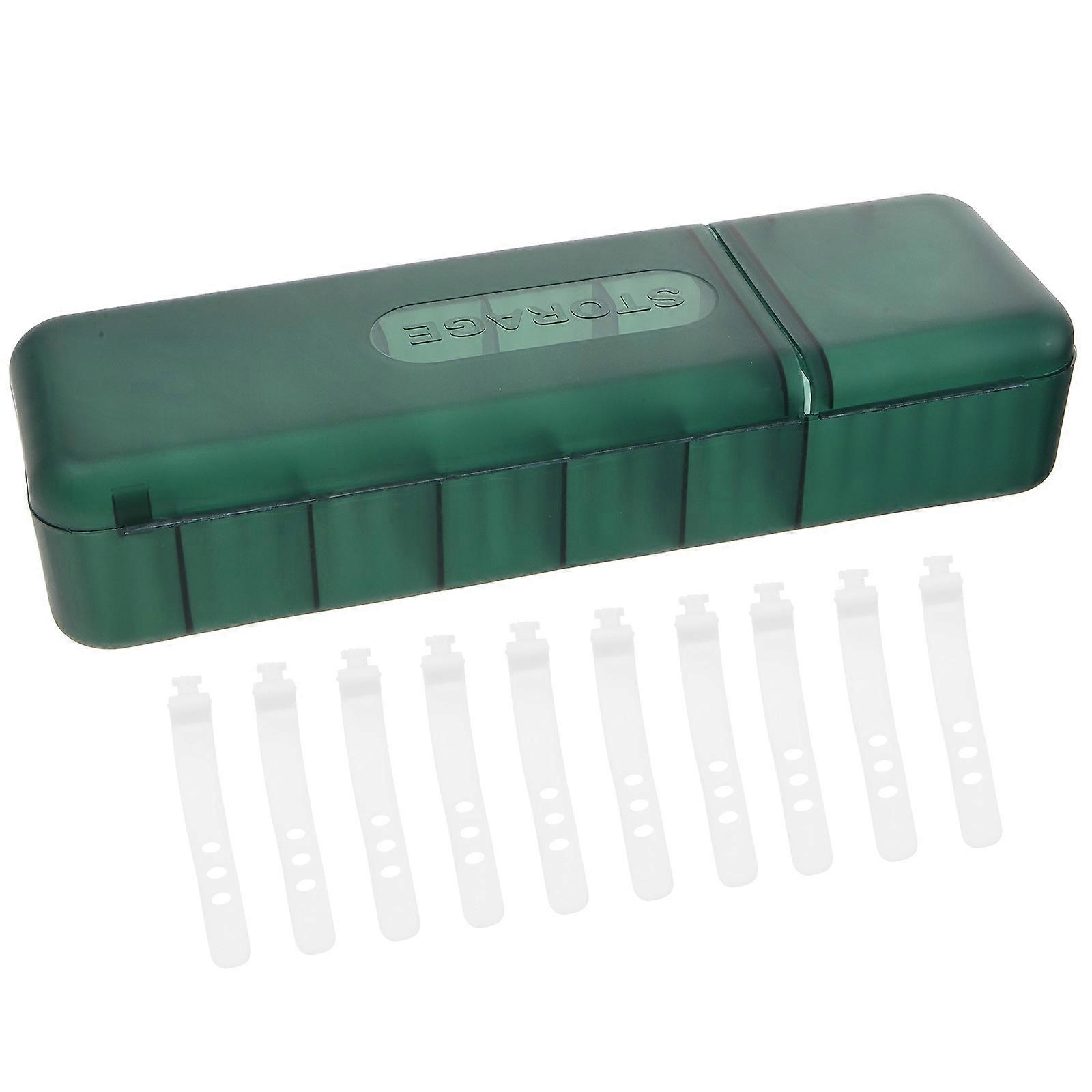 1 Set of Cable Management Box Electronics Organizer Bin Cord Organizer Case