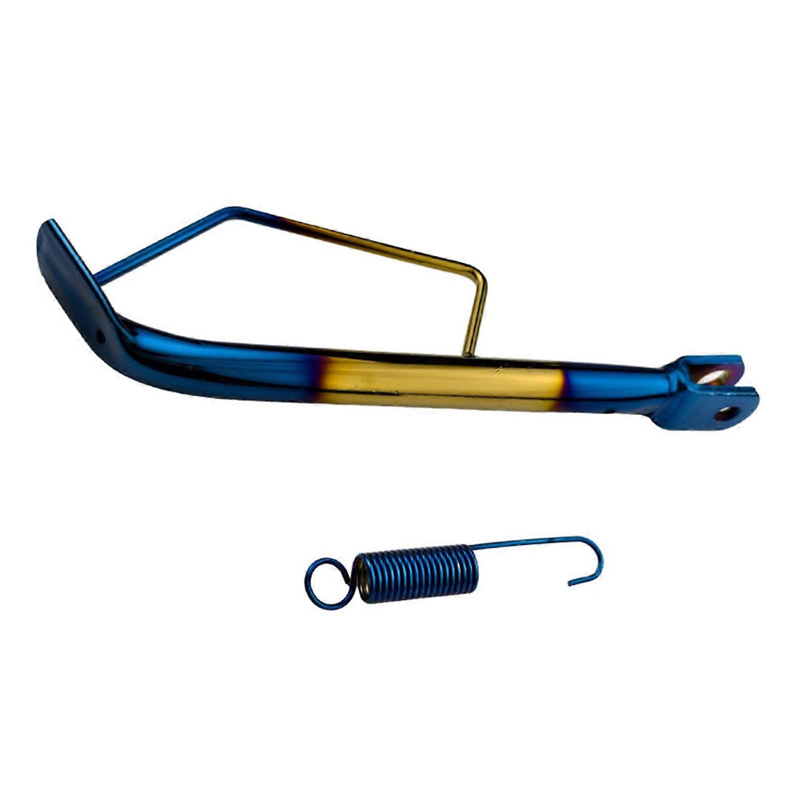 Universal Fit Motorcycle Side Stand Spring Assisted Kickstand Lightweight Universal Side Stand Easy to Use for Bikes Multicolor