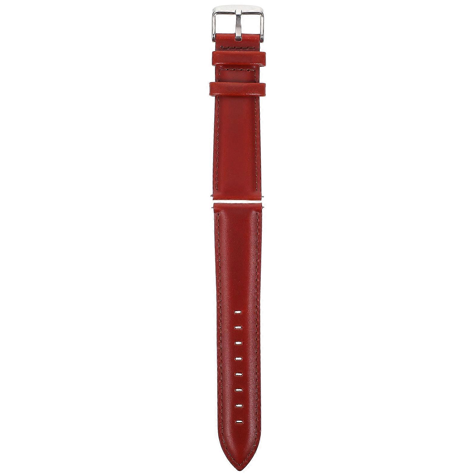 Retro Watch Strap Replacement Cowhide Watchband Daily Use Brown Adjustable 1Pcs