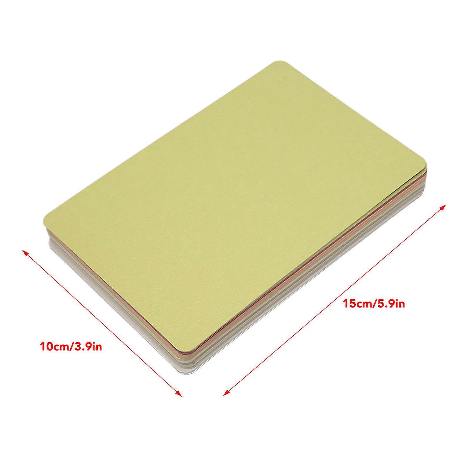 200Pcs Pearlescent Card Stock Assorted Colors Blank Metallic Cardstock Paper with Rounded Corners 5.9x3.9in