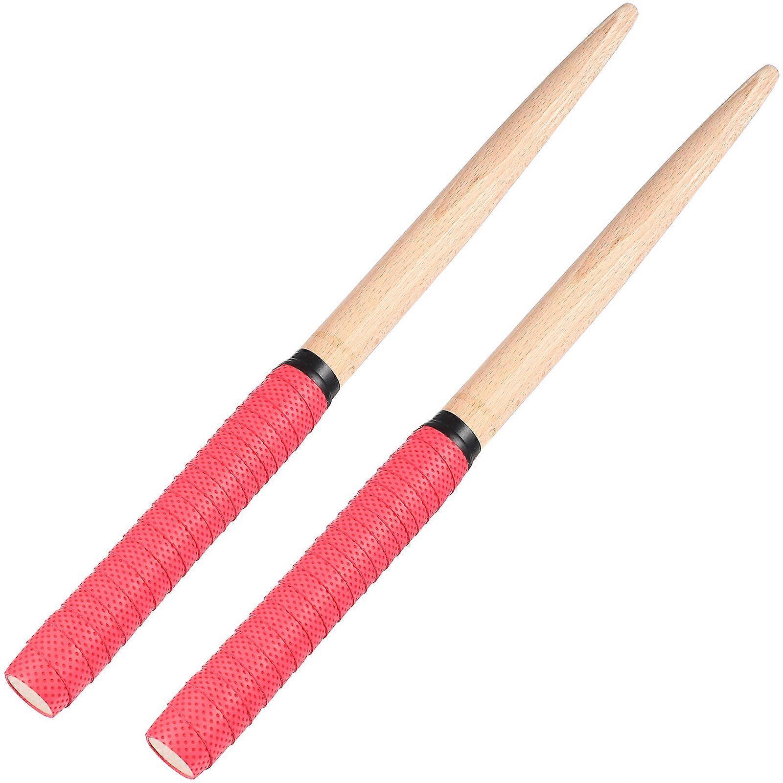 1 Pair Portable Wooden Drumsticks Lightweight Drum Rods Percussion Sticks for Drum Set Practice