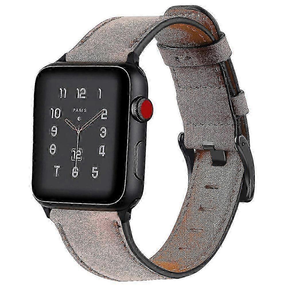 compatible with apple watch band,leather replacement band compatible