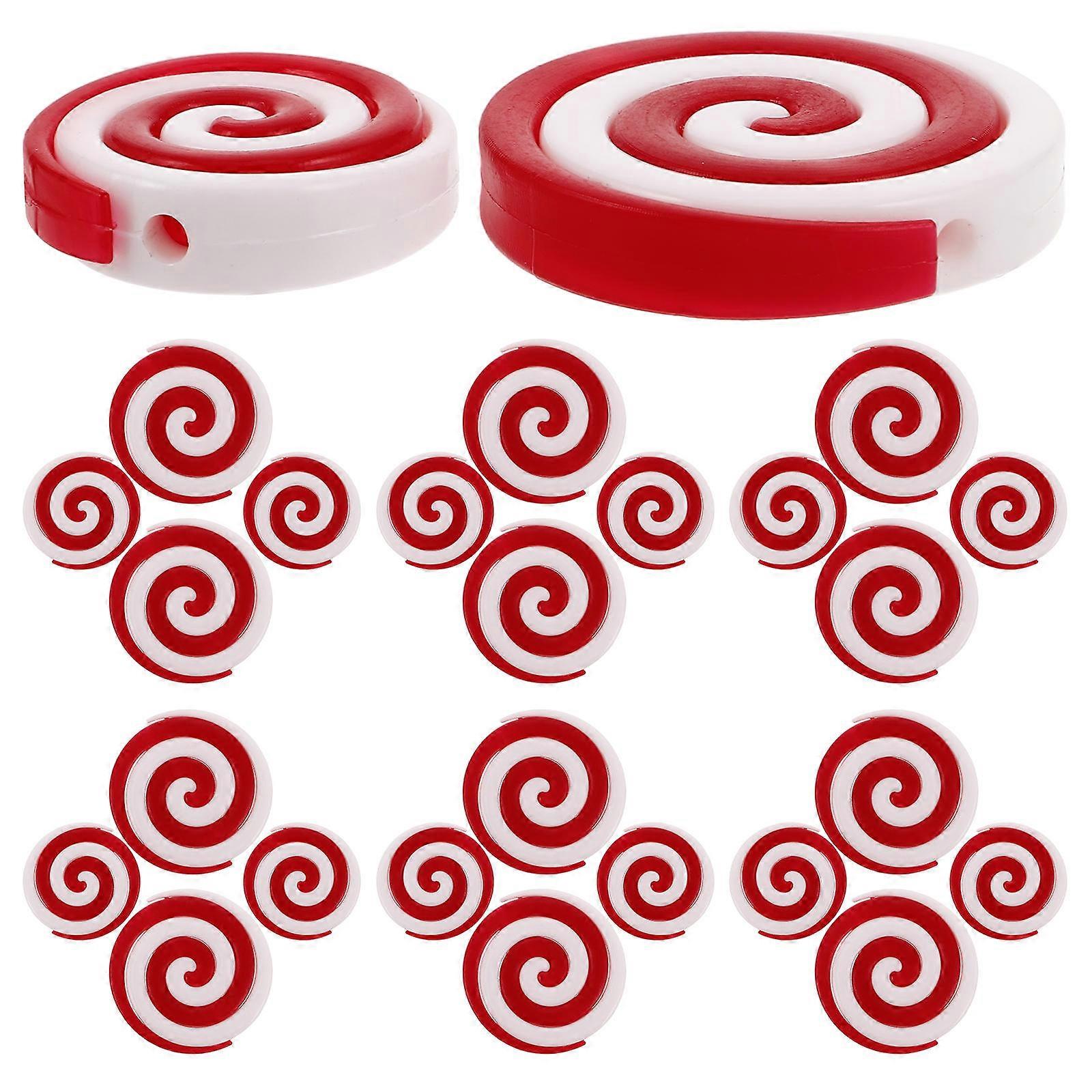 20pcs Shatterproof Candy Ornaments for Christmas Tree Holiday Decor – Reusable Sweet Pendant Decorations for Xmas Party
