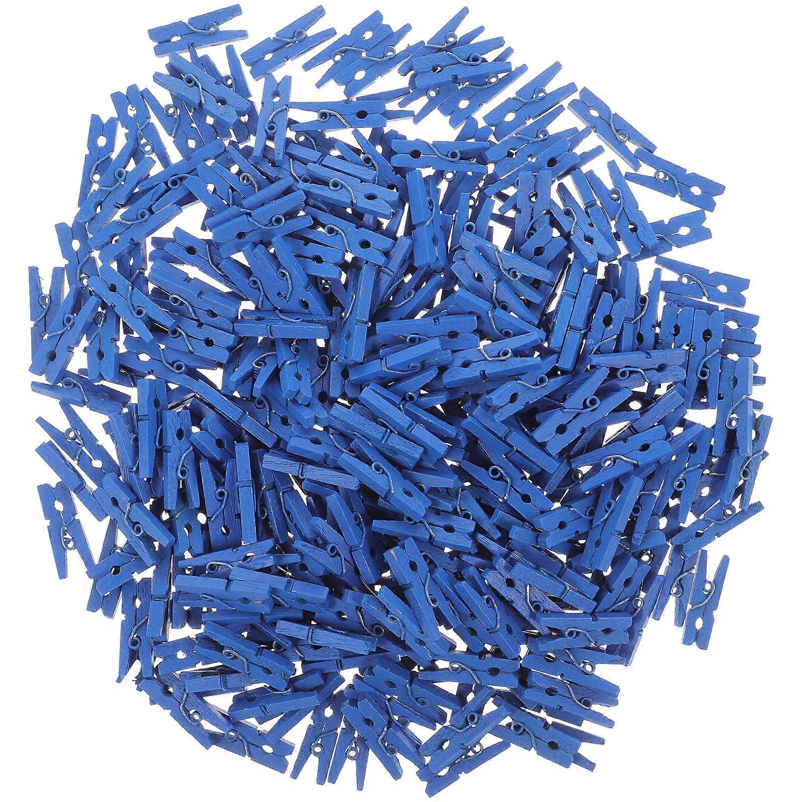 Blue Multipurpose Photo Clips for Decoration Made from Synthetic Material 300 Pieces