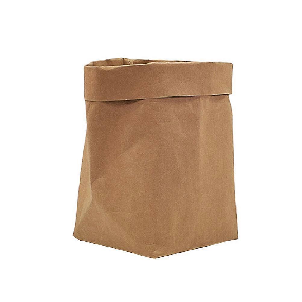 Washable Kraft Paper Bags for Decoration and Storage Brown Foldable Planter Bag 12x8x16 inches