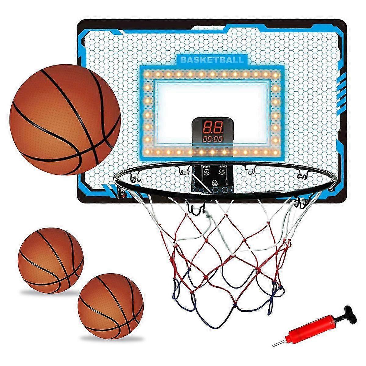 Over Door Basketball Hoop, Electronic Counter, Infrared Sensing, Adjustable Volume, Color Changes