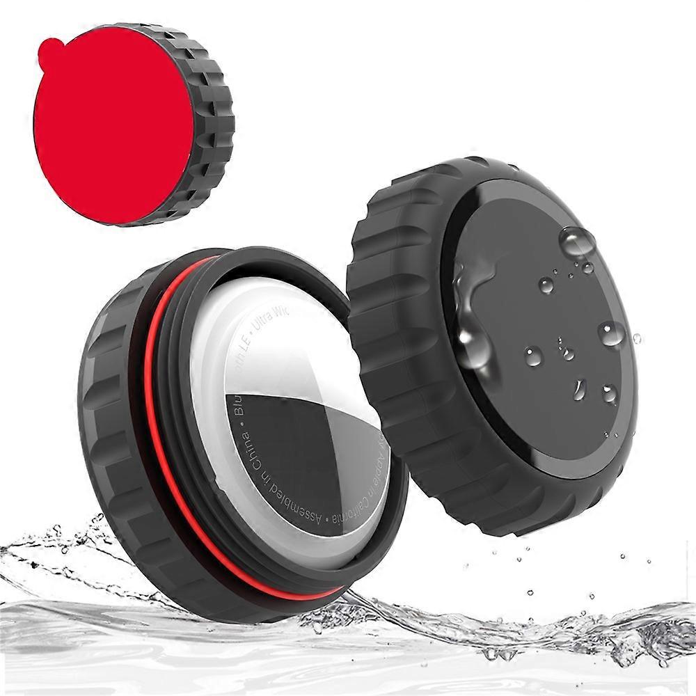 AT-48 Compatible For AirTag Protective Case PC Waterproof Smart Tracker Cover Impact Resistant for Bicycles / Skateboards / Carts