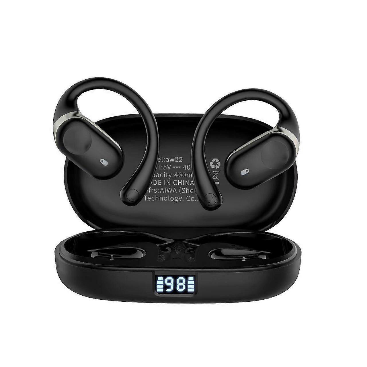 IPX7 Waterproof Bluetooth 5.3 Ear-Hook Earbuds