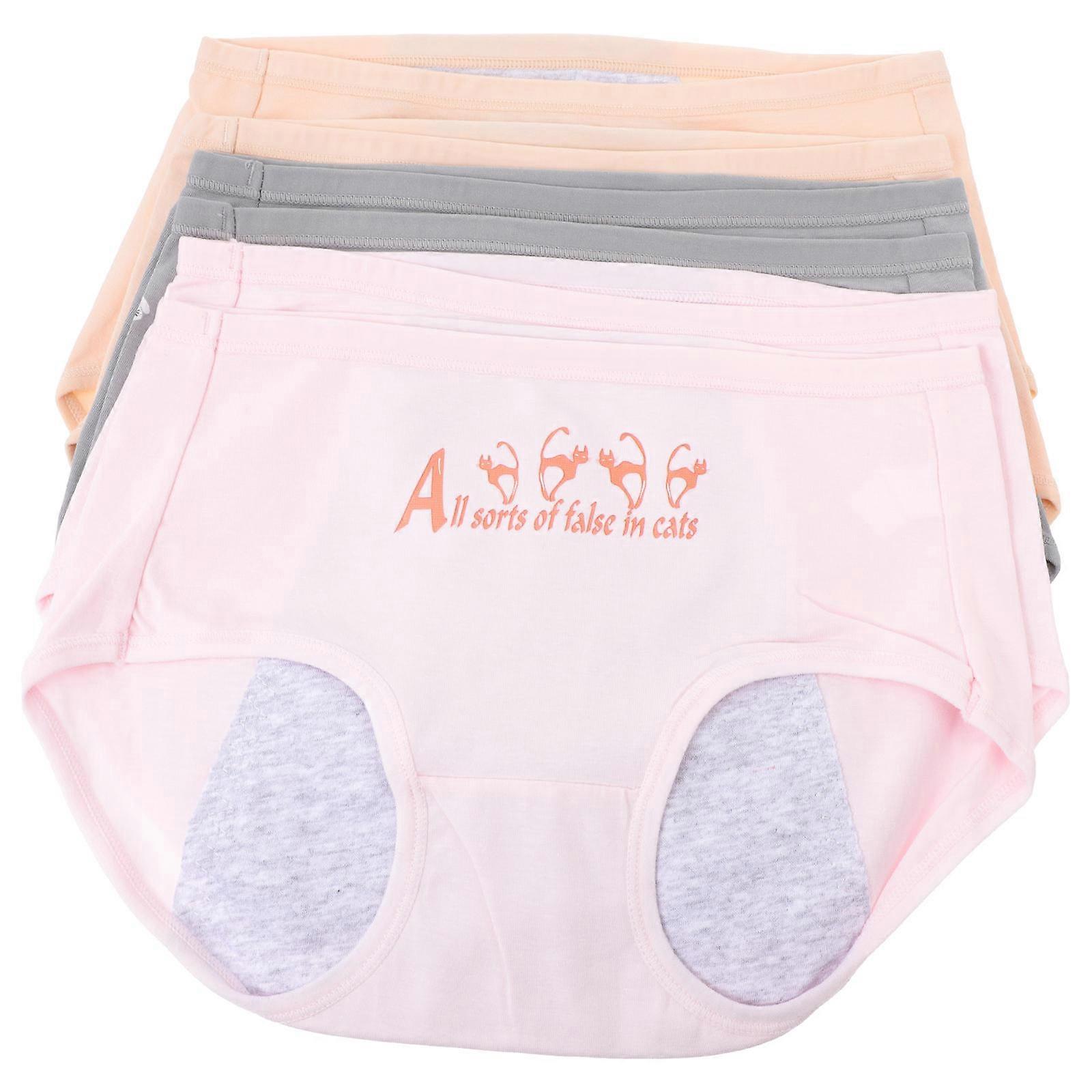 Comfortable Leak-Proof Briefs For Women During Menstrual Period In Mid-Waist Design 6Pack