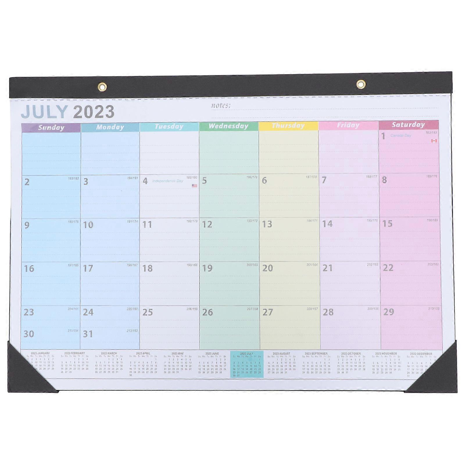 Home Hanging Calendar Monthly Planner Aesthetic Wall Calendar Rectangular Paper 1Pcs
