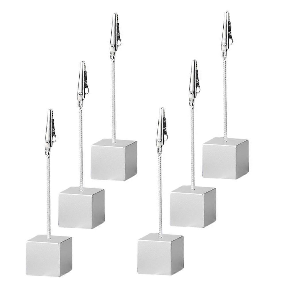 Table Number Holders Note Clip Photo Display Weddings Parties Home Use 6Pcs