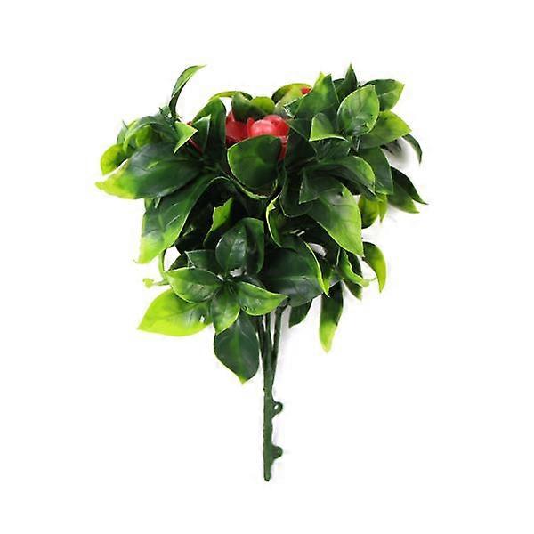 30cm UV Resistant Red Flower Bush Artificial