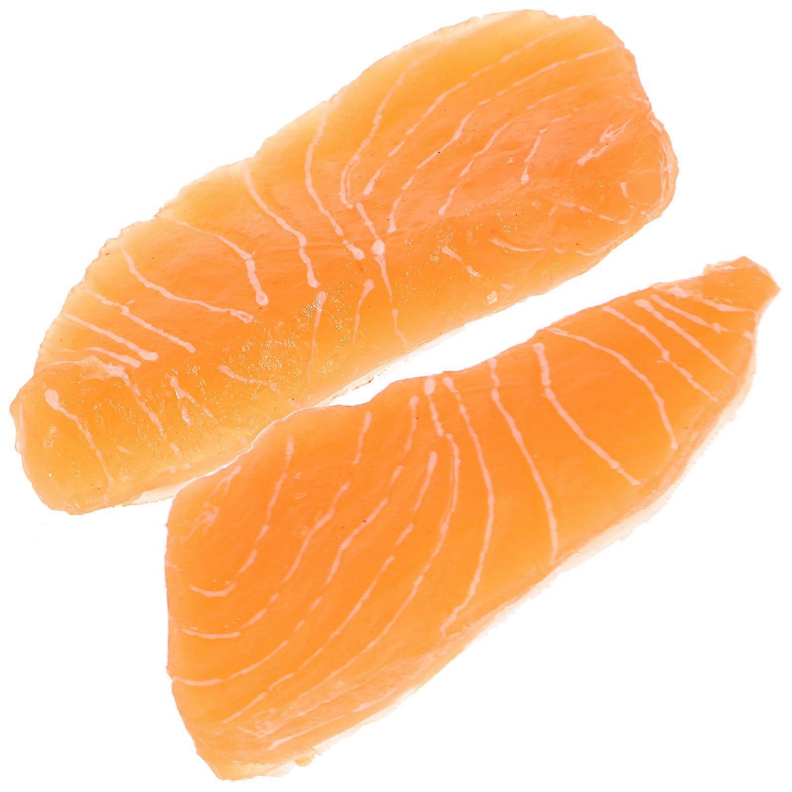 Realistic Salmon Simulation Models for Kitchen Decor, Home Supplies, Sushi Display, and Scene Layout Photography Props