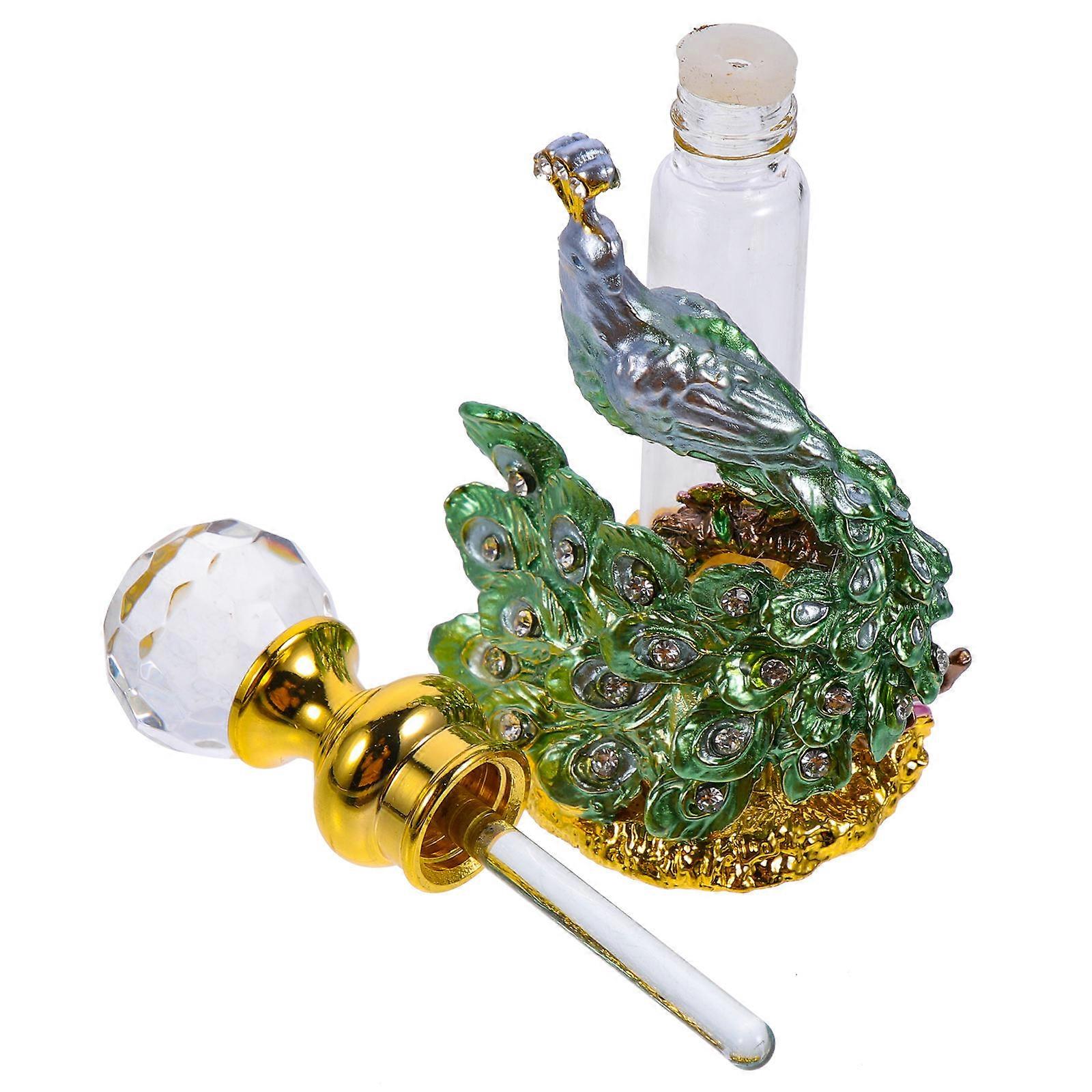 Empty Perfume Bottle Retro Design Suitable For Adults And Travel Green Decoration 1Pcs