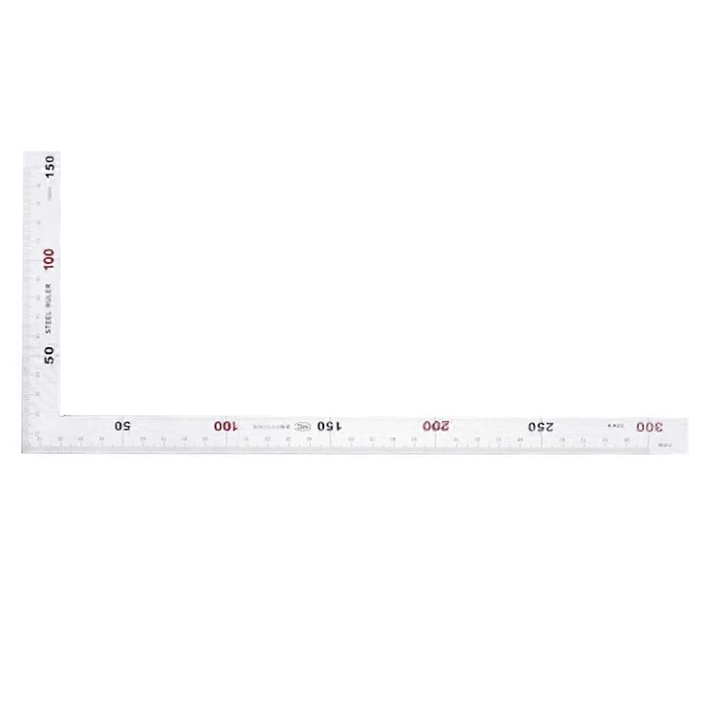 Durable Stainless Steel Ruler for Accurate Measurements in Woodworking DIY Projects, Silver, 30x15x0.2cm