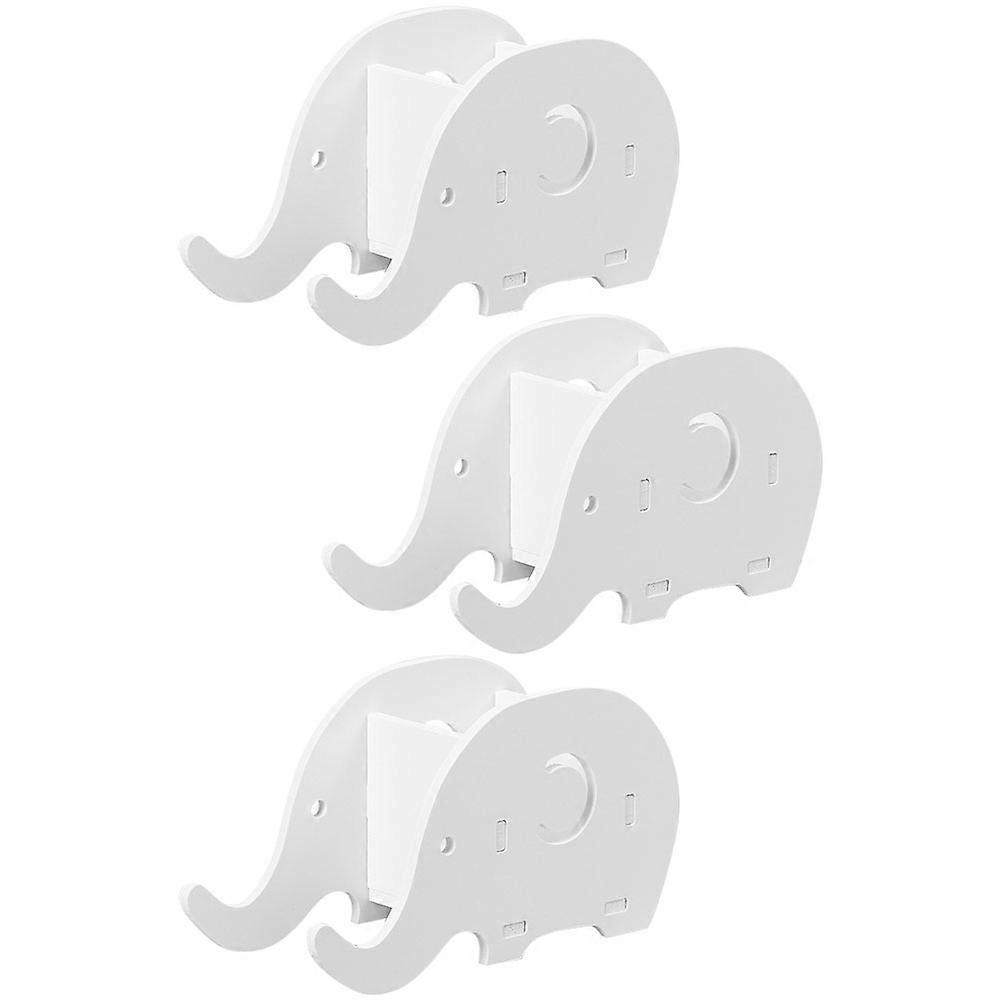 Decorative Pen Holder Elephant Shape Desktop Tidiness .1×3.9×2in 3Pcs