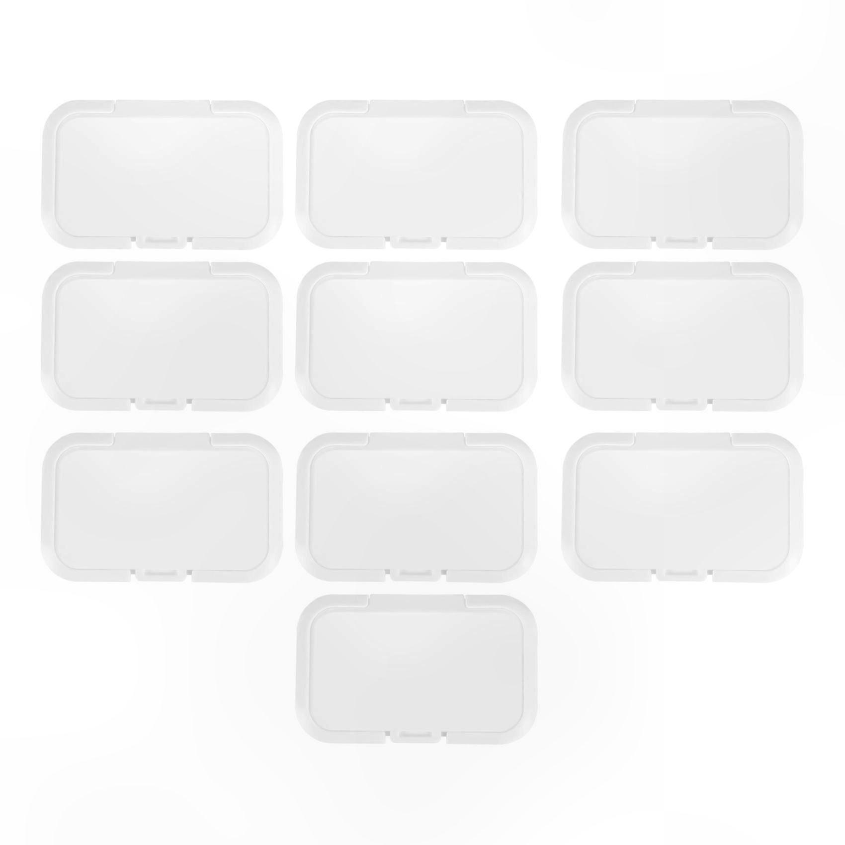 10-Pack Reusable Lids for Baby Wipes, Durable Wet Wipe Covers