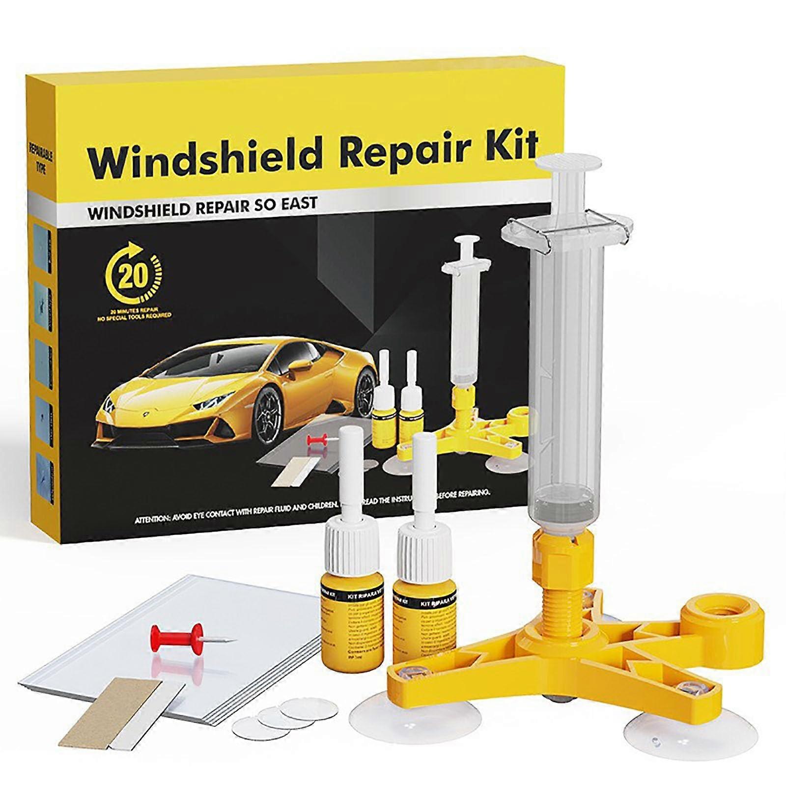 Cracked Glass Kit
Windshield Kit
Adhesive for Windscreen
Spider Web
Star
Notches
Crescent Moon